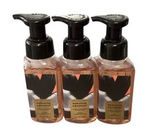 3 X Bath Body Works PARADISE COCONUT Gentle Foaming Hand Soap 8.75 fl.oz. Each