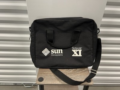 Sun Microsystems Black Laptop Bag Messenger Light Weight CRT