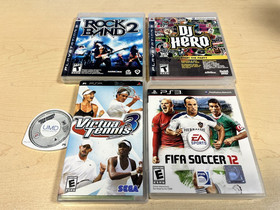 Sony PlayStation Portable PSP-1001- Black Console with Games NO BATTERY