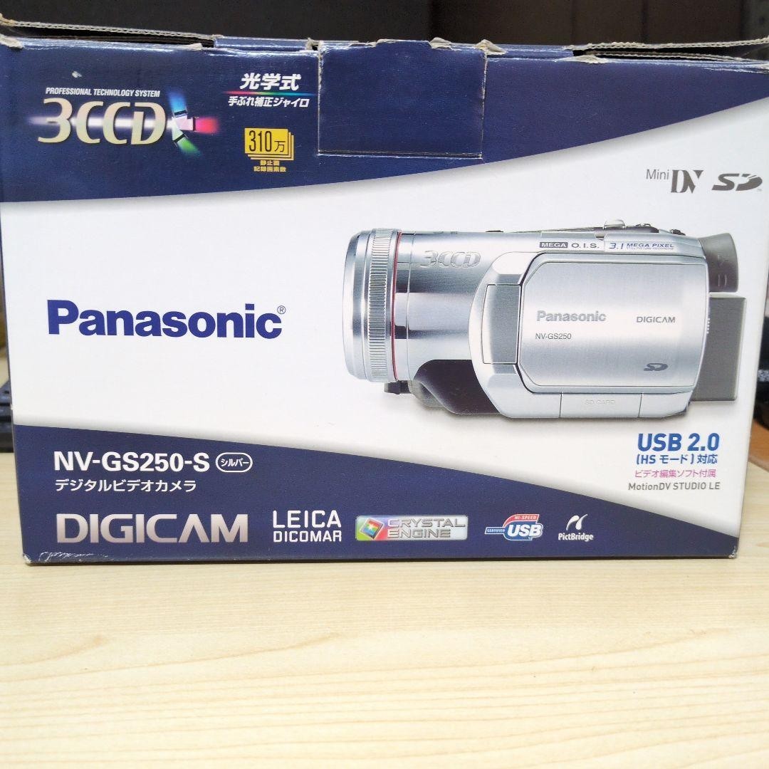 【美品】 Panasonic パナソニックNV-GS250-S ビデオカメラ Panasonic NV-GS250-S MiniDV 3CCD Camcorder Leica DICOMAR 10x