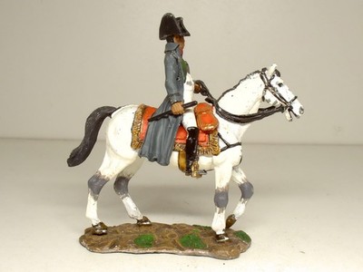 del Prado Zinn Figur Pferd Soldat Napoleon at Wagram 1809 ca. 1:32