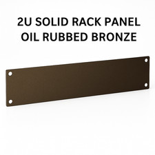 2U Solid Rack Panel Oil Rubbed Bronze 19 Steel Solid Cover