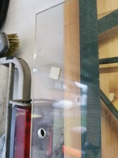 Glasplatte 500 x 1800 x 6, mit Loch 200 und 25 im Durchmesser 12,Sicherheitsglas