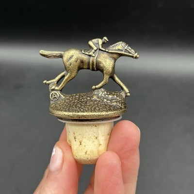 Blanton's Whiskey Bourbon Bottle Horse & Jockey Cork Stopper Letter  A 