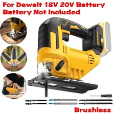 Cordless Jig Saw for Dewalt 20V Battery 0°-45° Bevel Cuts Brushless Jigsaw Tool