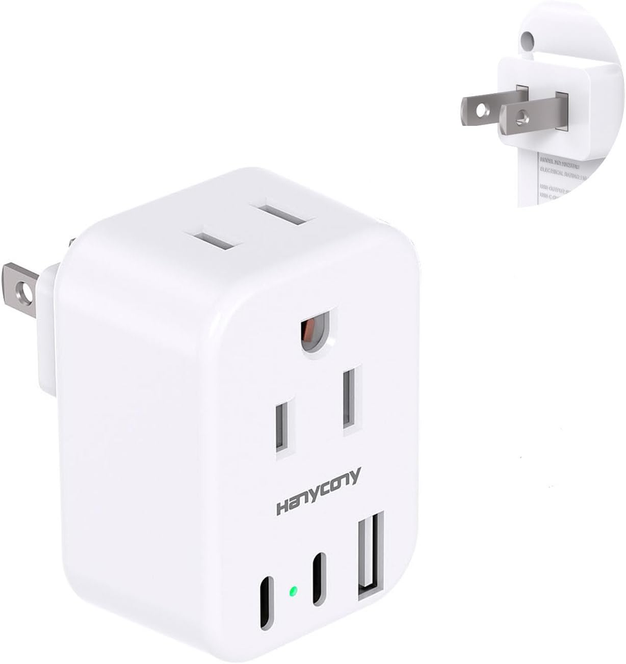 US to Japan Plug Adapter Japan Power Travel Adpter with 2 Outlets 3