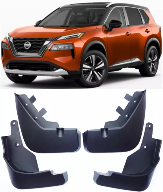 Genuine Front & Rear Splash Guards Mud Flaps For 2022-2024 Nissan Rogue  X-Trail