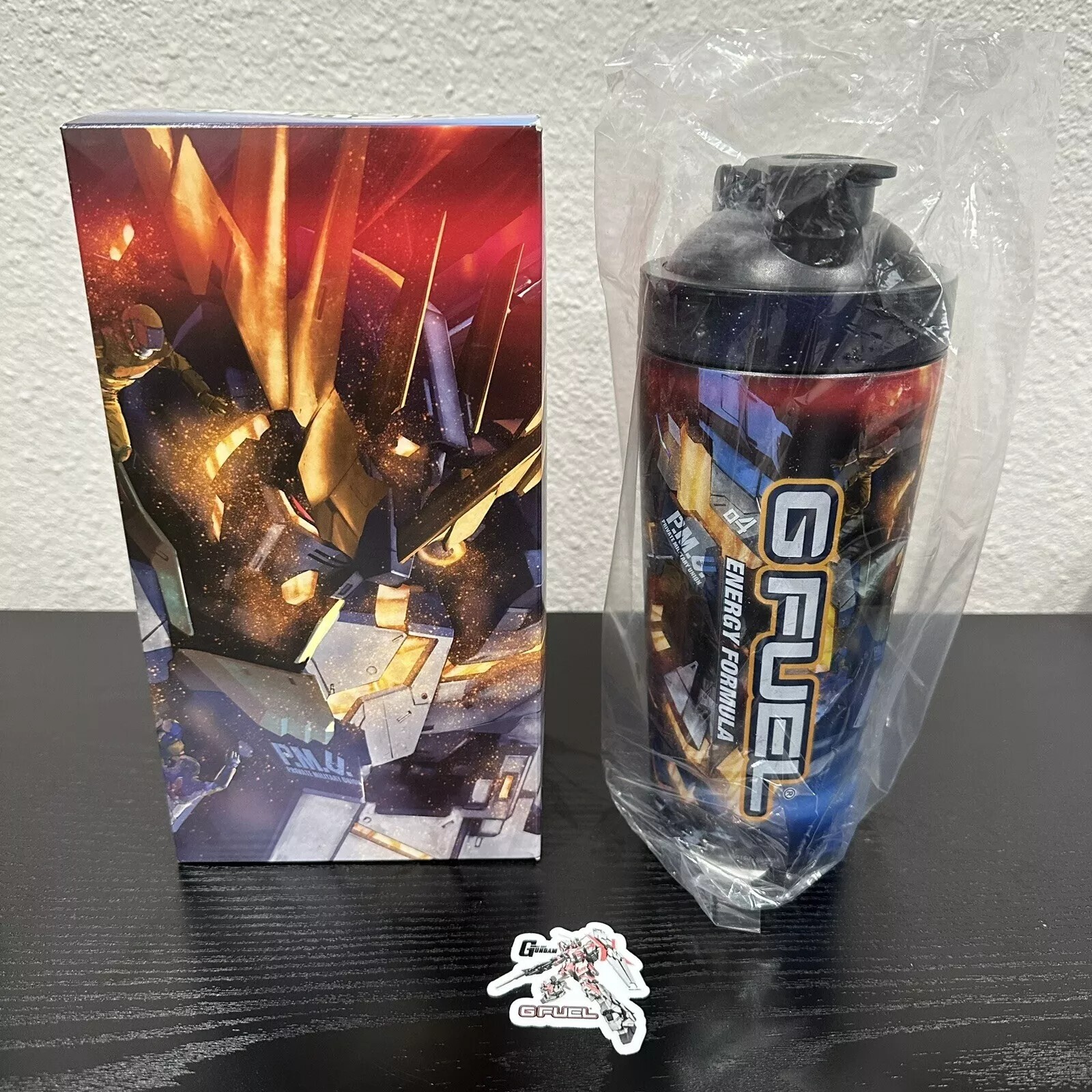 G Fuel Mobile Suit Gundam RX-0 Banshee Stainless Steel Shaker Cup 24 oz Tall NEW