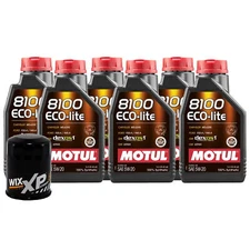 6L Motul 8100 ECO-LITE 5W20 Wix XP Filter Motor Oil Change Kit API SP-RC