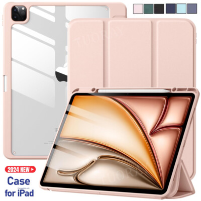 Hülle für iPad 10 9 8 7. Gen Air 11'' Pro 11'' 2024 Tasche Cover mit Stifthalter