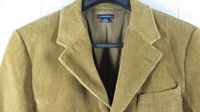 Knightsbridge Sport Coat Men's L Camel Corduroy Light Academia Preppy Grunge VTG