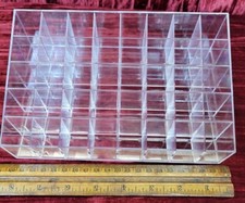 USED 40X Lipstick Holder Display Stand Cosmetic Organizer Makeup Case Acrylic