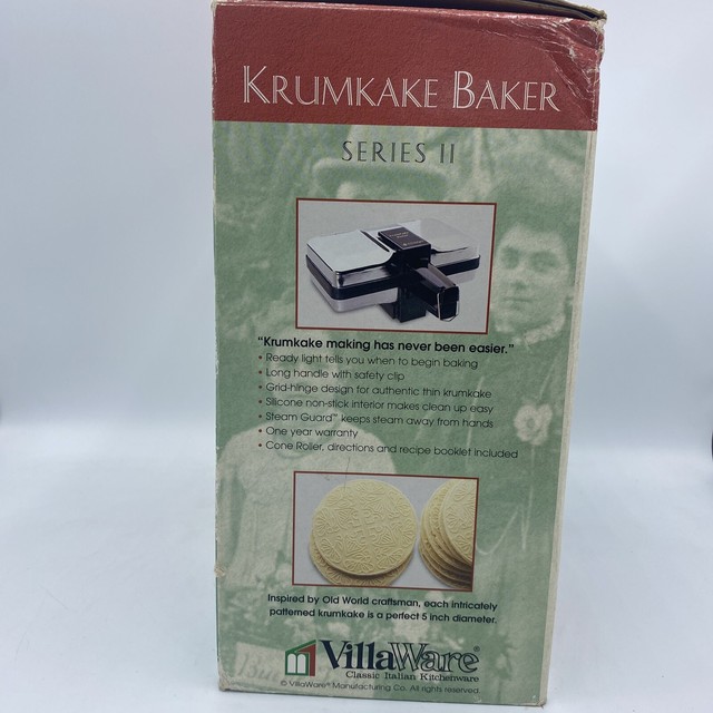 villaware krumkake baker