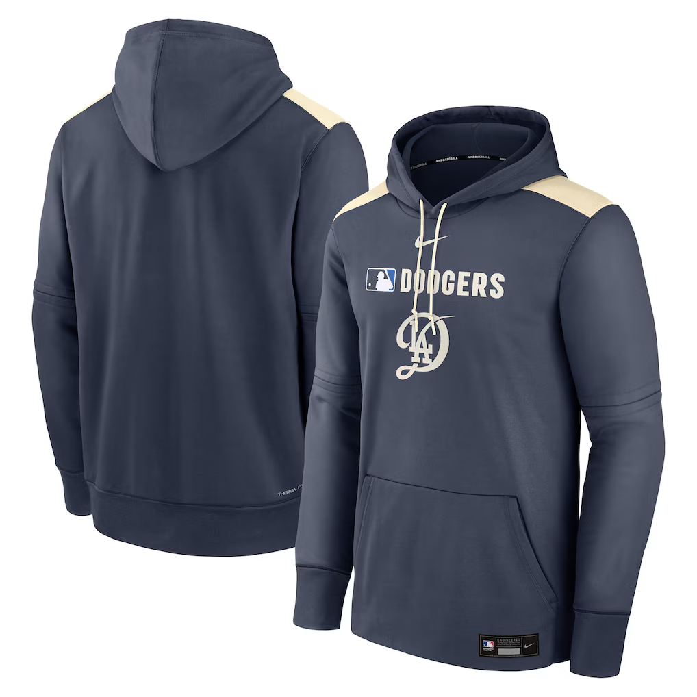 MLB Dodgers Hoodie ネイビー AUTHENTIC Nike Los Angeles Dodgers 2025 City Connect Therma