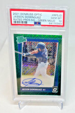 PSA 10 - 2021 Optic Rated Prospect JASSON DOMINGUEZ RC Green Mojo AUTO 38/50