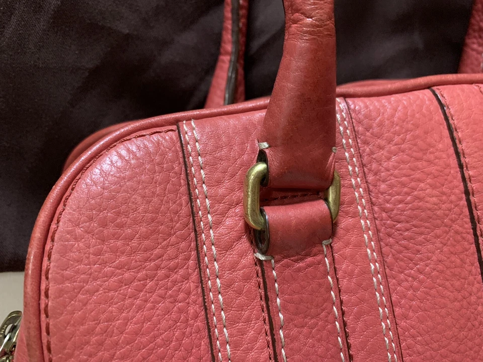 二手 COACH Legacy 三文鱼牛皮大号钱包手提包挎包 10527 — 第 4/4 张图片