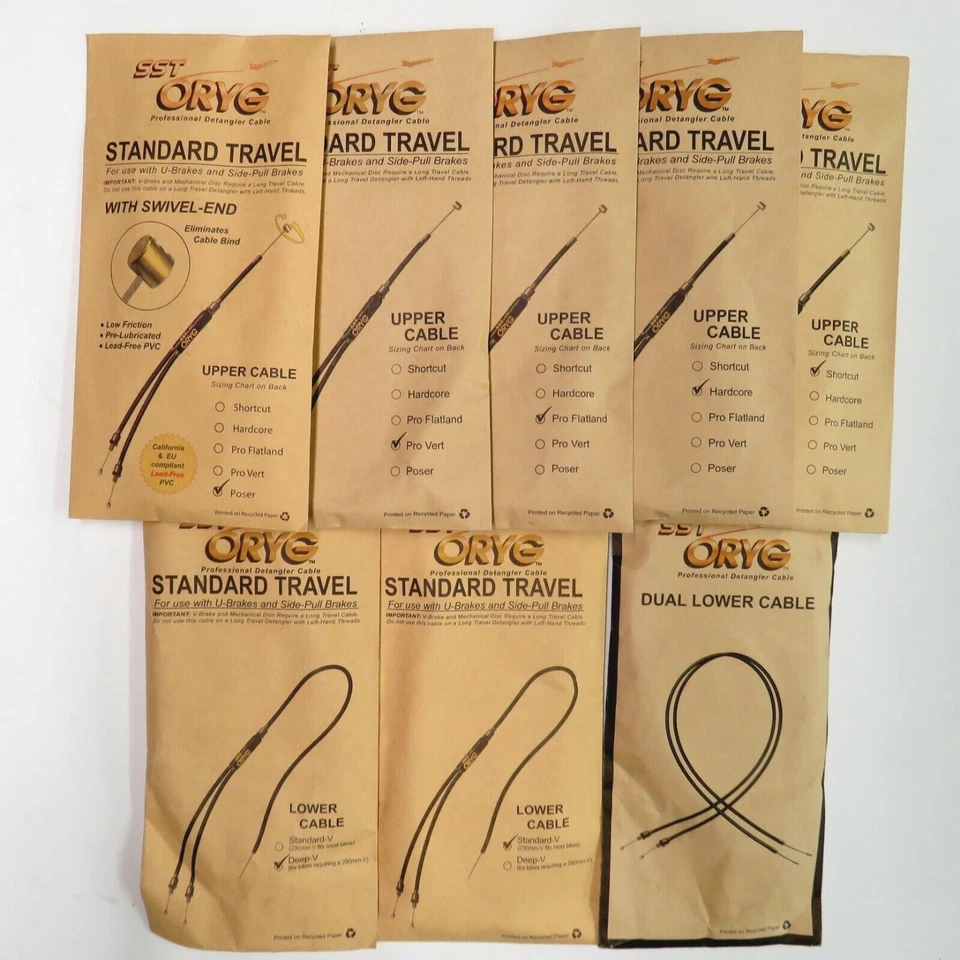 SST ORYG BMX Detangler Bike Brake Rotor Cable Uppers and Lowers