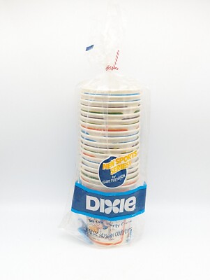 Vintage Dixie Party Cups New Sports Series By Gary Patterson Movie Prop 