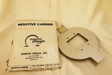Simmon Omega Glassless Negative Carrier Enlarger 6x7 Linhof 70mm for Model B7/8
