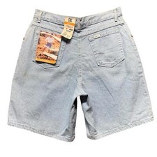 Vintage 80  s 90  s Deadstock Chic Mom Shorts Denim Jean Size 16