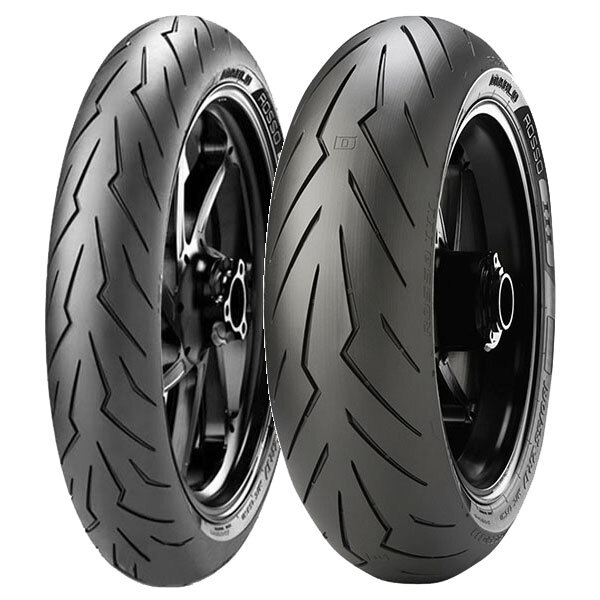 TYRE PAIR PIRELLI 120/70-17 ROSSO III 3 (E) + 180/55-17 ROSSO III 3