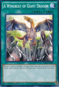 A Wingbeat of Giant Dragon - SR02-EN027 - Common - 1st Edition x3 - Near Mint