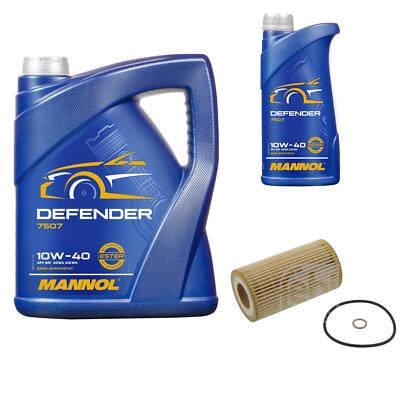 FEBI BILSTEIN Ölfilter 6L MANNOL Defender 10W-40 für Land Rover Freelander LN