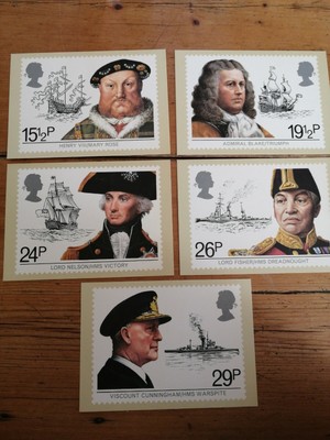 Royal Mail Phq 60 6 82 Maritime Heritage Stamps Postcard Set Post Office Gb 1982 Ebay