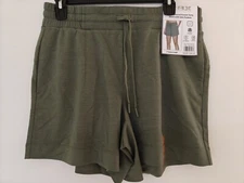 RBX Slub Textured French Terry Shorts Size Medium Aloe Green W/ Pockets NWT Soft