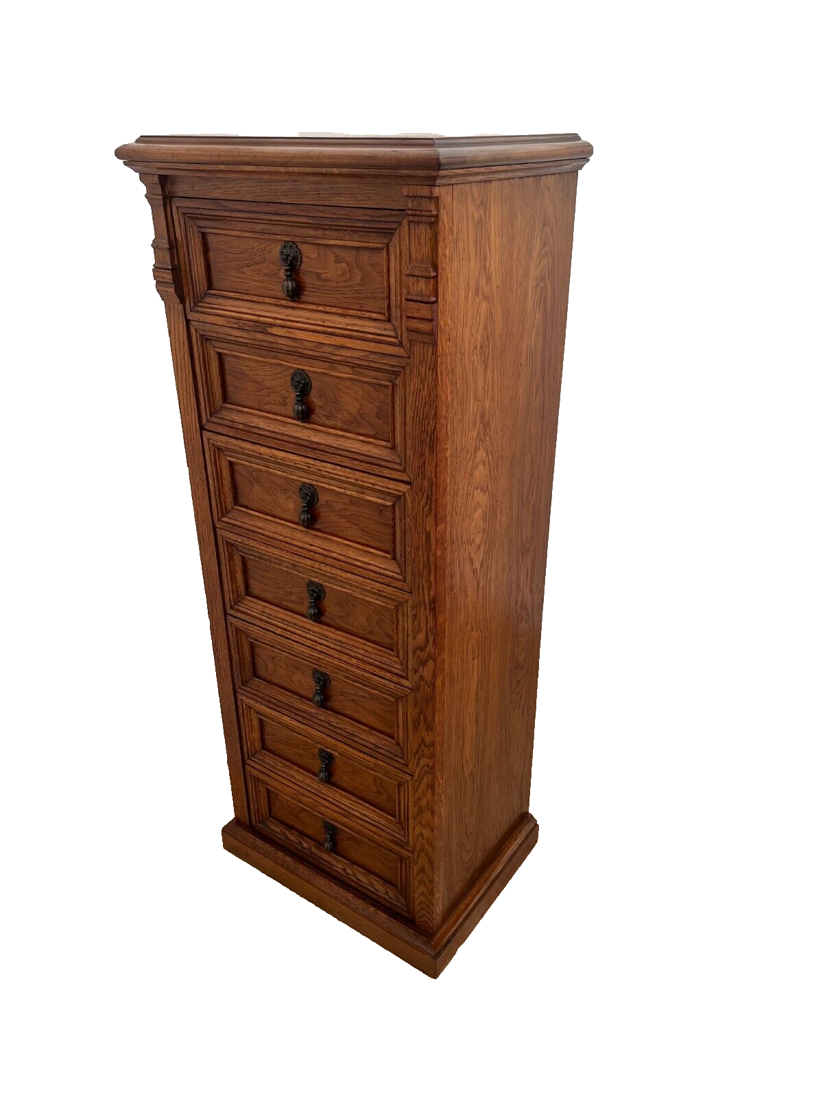 Vintage Drexel Guildhall Lingerie dresser Chest Seven Drawers Tear Drop Pulls