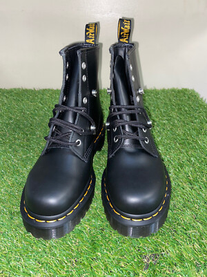 Dr. Martens 1460 Bex Stud Boots Black Leather Men's Size 6