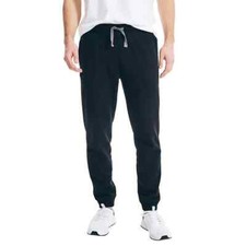 Nautica Men's Fleece Jogger Pants Size Large Black