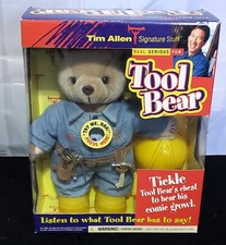 TIM ALLEN Interactive TOOL BEAR with Tool Belt and Hard Helmet - NEW IN BOX