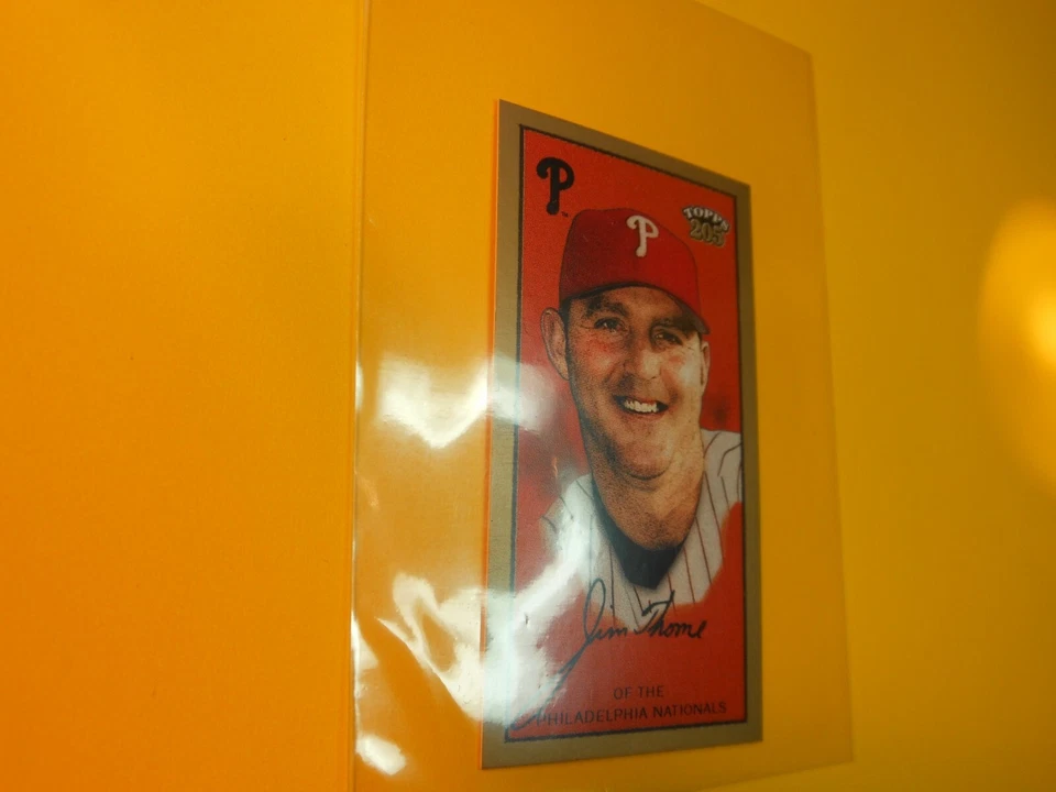 2003 Topps 205 Sweet Caporal Back Mini Brown Jim Thome #83 HOF - Image 4 of 4