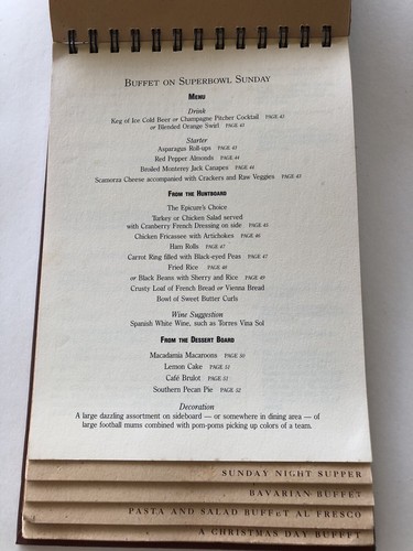 In Good Taste A Southern Cook’s Collection Of Occasional Buffet Menus. 1989 - Picture 8 of 10
