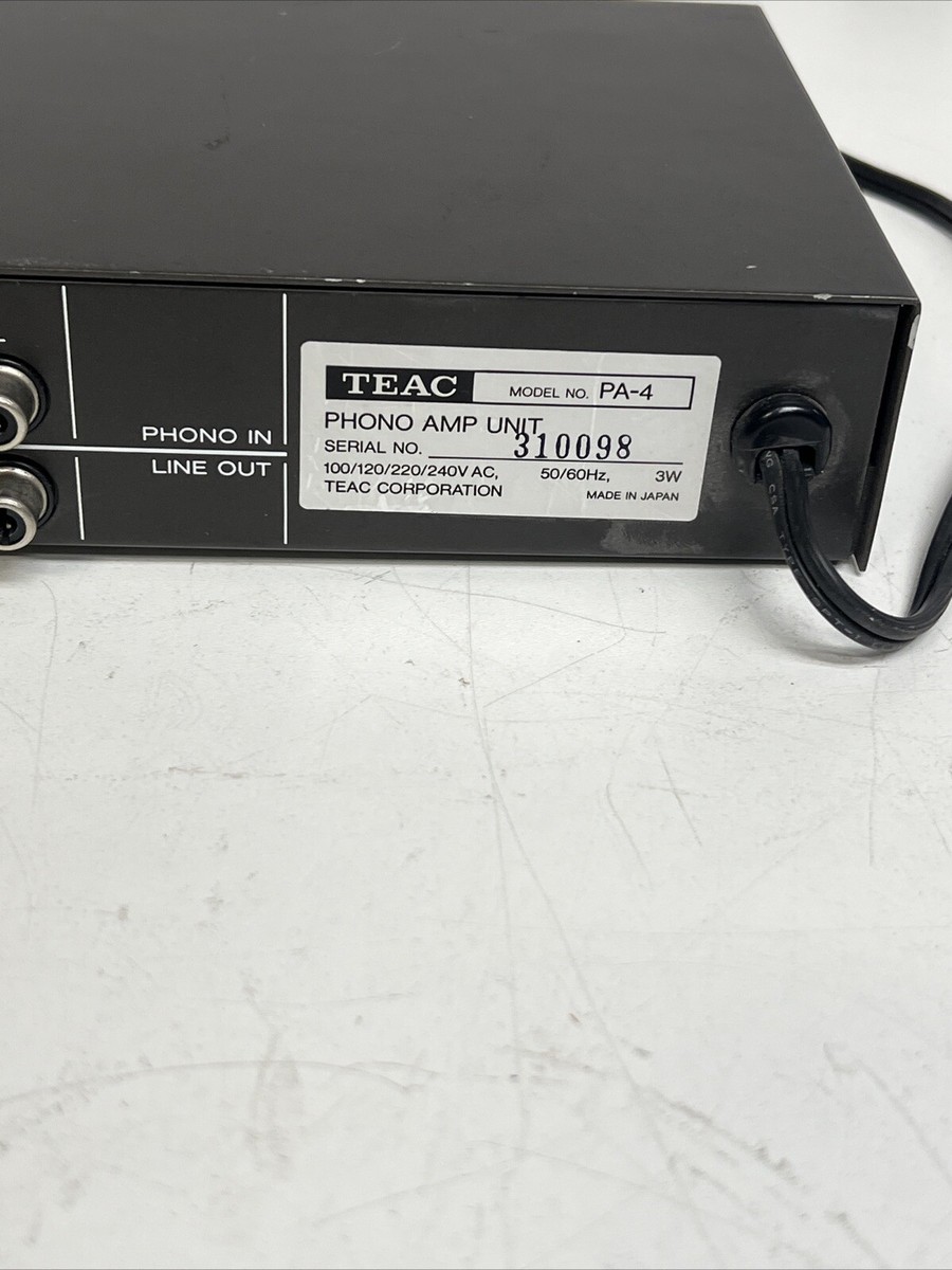 Vintage TEAC PA-4 Phono Amp Unit Phono Equalizer Made in JAPAN