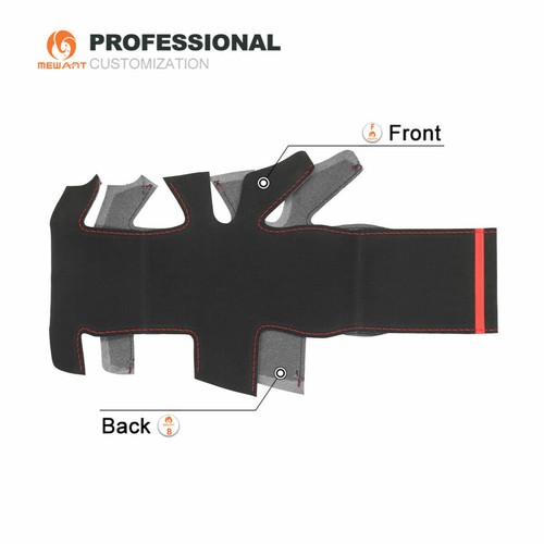 Hand Stitch Suede Car Steering Wheel Cover Wrap for Renault Megane 3 (Coupe) RS - Imagen 7 de 10