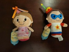 Hallmark Itty Bittys Birthday Princess Hero Girl Boy NWT Plush Gift