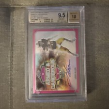 2018 LEAF METAL JOSH ALLEN RC ON CARD AUTO PRISMATIC 1/20 RC BGS 9.5/10 BILLS