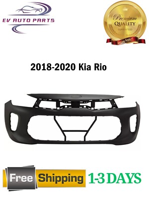 Front Bumper Cover Primed for 2018-2020 Kia Rio EX LX S LX