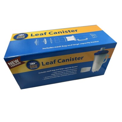 Swimming Pool Leaf Canister Catcher – For Suction Pool Cleaners Like Baracuda, Zodiac – Easy-Install Plastic Canister With Fittings