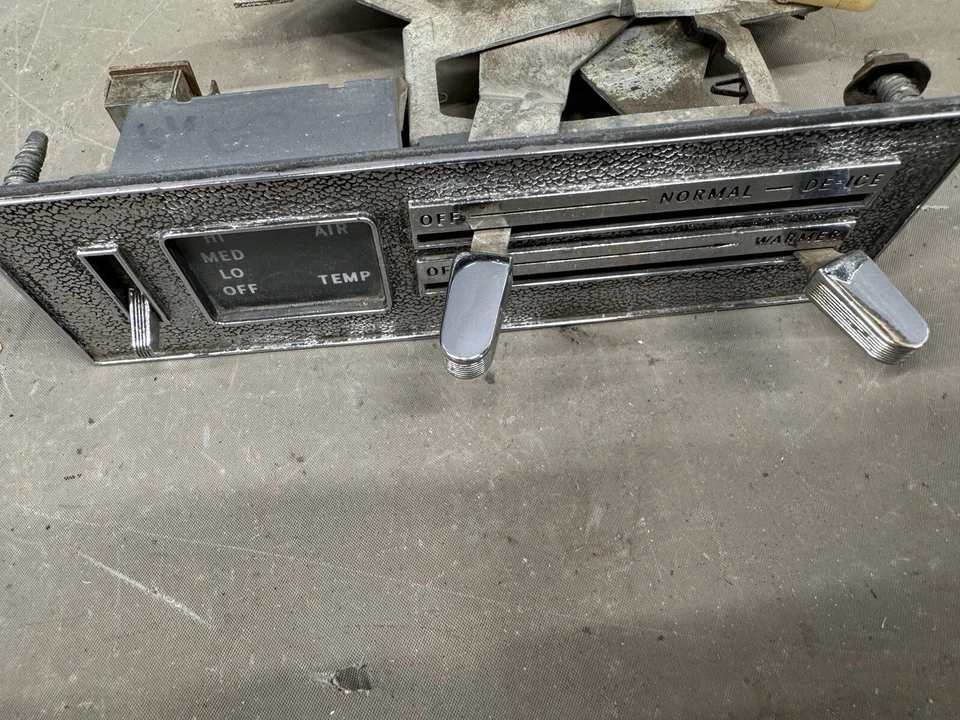 1966 1967 Pontiac GTO Lemans NON A/C Heater Controls Dash Vent Fan Tempest - Image 2 of 4