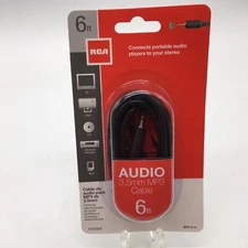 RCA Audio 3.5 mm MP3,MP4 Coiled Cable 6 ft/1.8 m W/Built In Mic AH208CMICR