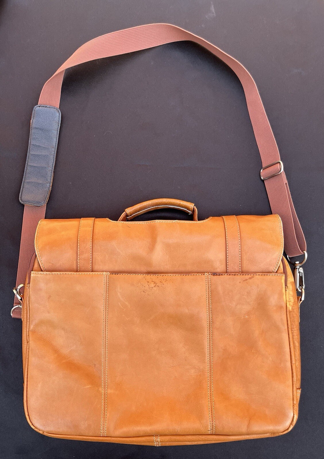 Wilson’s Leather Computer Bag Brown Computer Brie… - image 9