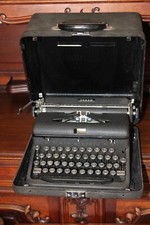 Collectible Vintage Arrow Typewriter With Case Full Functioning thumbnail
