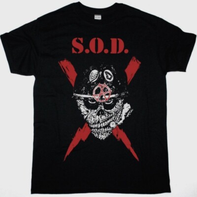 Vtg S.O.D. Band Gift For Fans Heavy Cotton Black Unisex All Size Shirt BL166