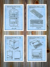 Gallery Wall Steve Jobs Patent Prints - Set of 4 - Unframed