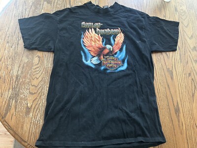 Vintage 1999 Harley Davidson American Eagle Shirt Adult 2XL Cotati CA Sonoma