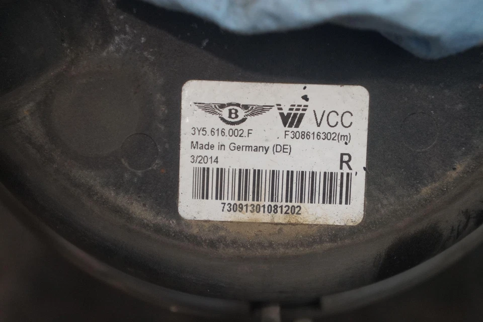 Bolsa de puntal de resorte neumático de suspensión trasera derecha 3Y5616002F Bentley Mulsanne 2015 Foto 4 de 4