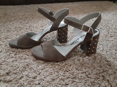 Emanuela Passeri Open Toe Heel Sandal, Size 39 (Italy)